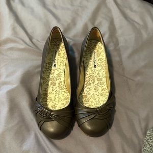 Brown American Eagle Wedge Shoes